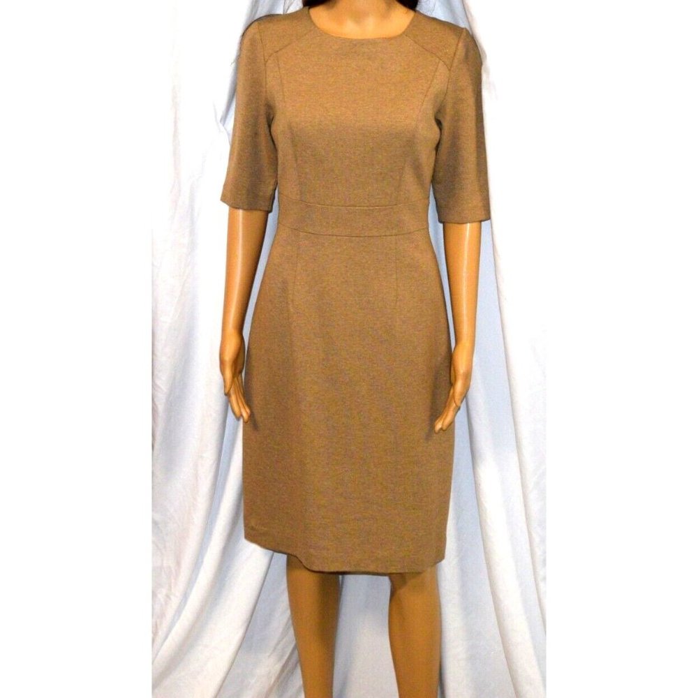 Trina Turk camel MONARCH sheath dress Size 4 New With Tag